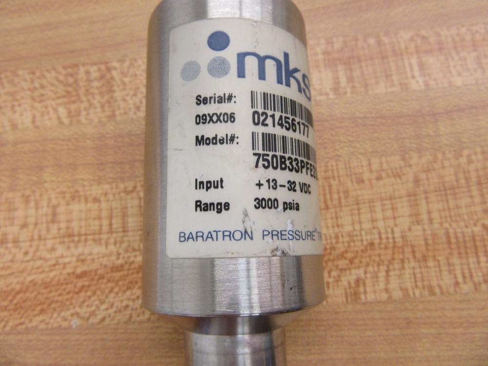 MKS 750B33PFE2GA Baratron Pressure Transducer