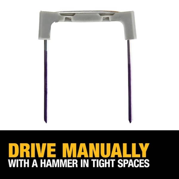 1 In. Insulated Electrical Staples 10 Boxes (540 per Box)