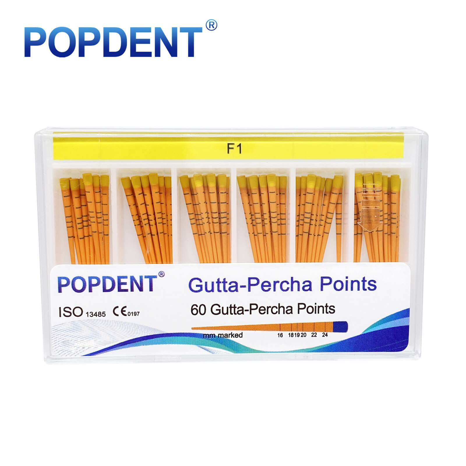 MM Mark Dental Endodontic Gutta Percha Point Taper F1,F2,F3 POPDENT