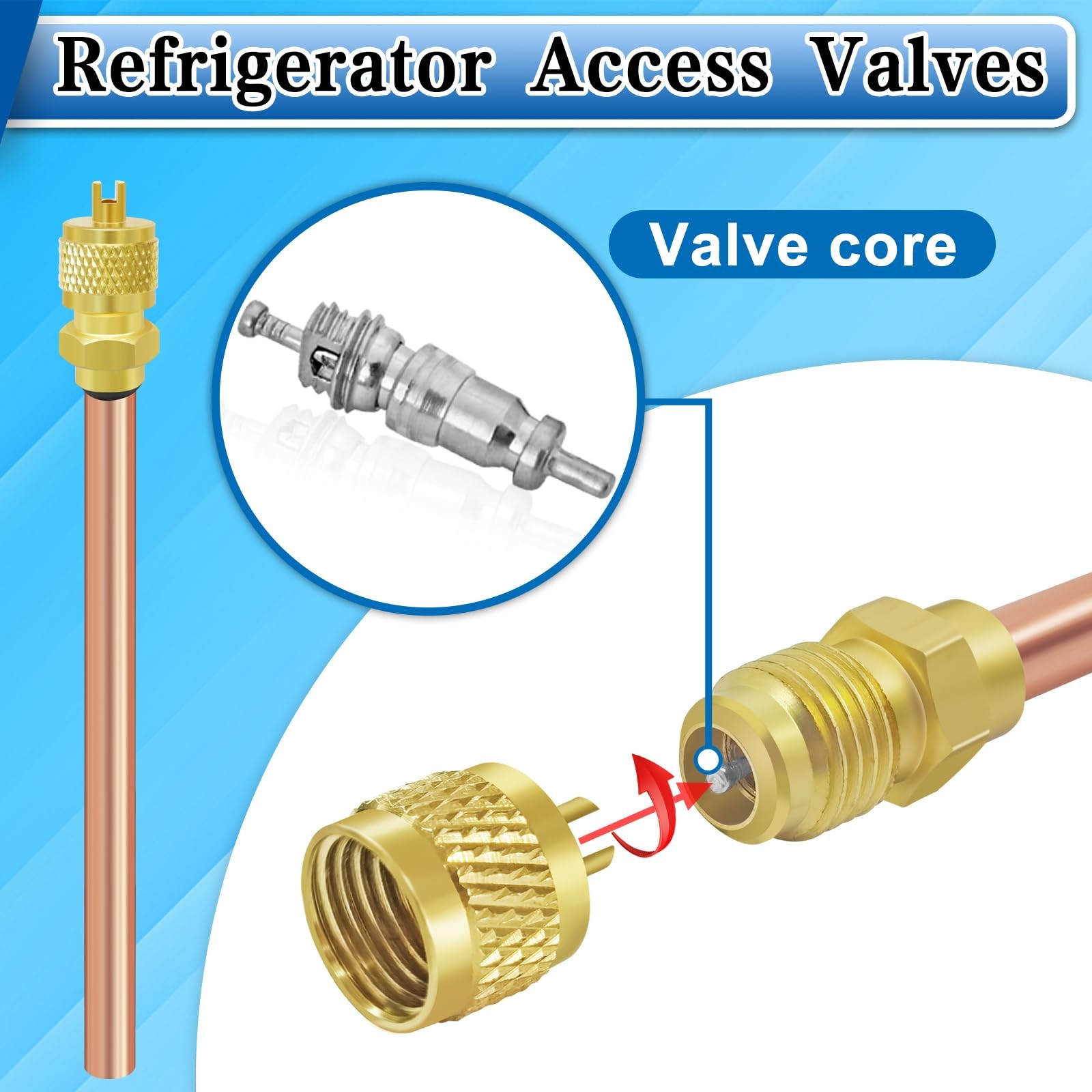 Refrigerator Filter Dryer with Access/Service Valve 、 Phosphor Copper Welding Ro