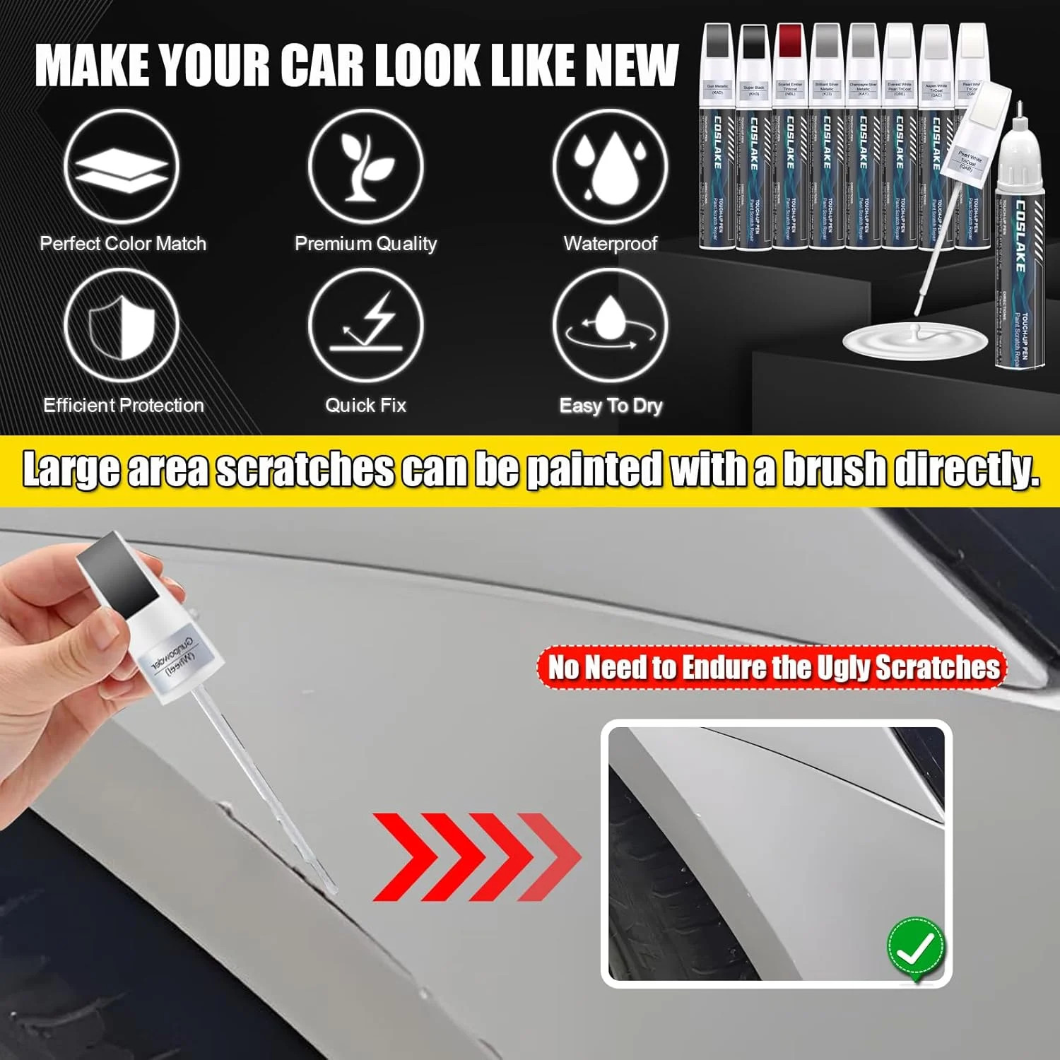 Touch Up Paint for Car Nissan Scarlet Ember Tintcoat NBL Scratch Repair Pen FAST
