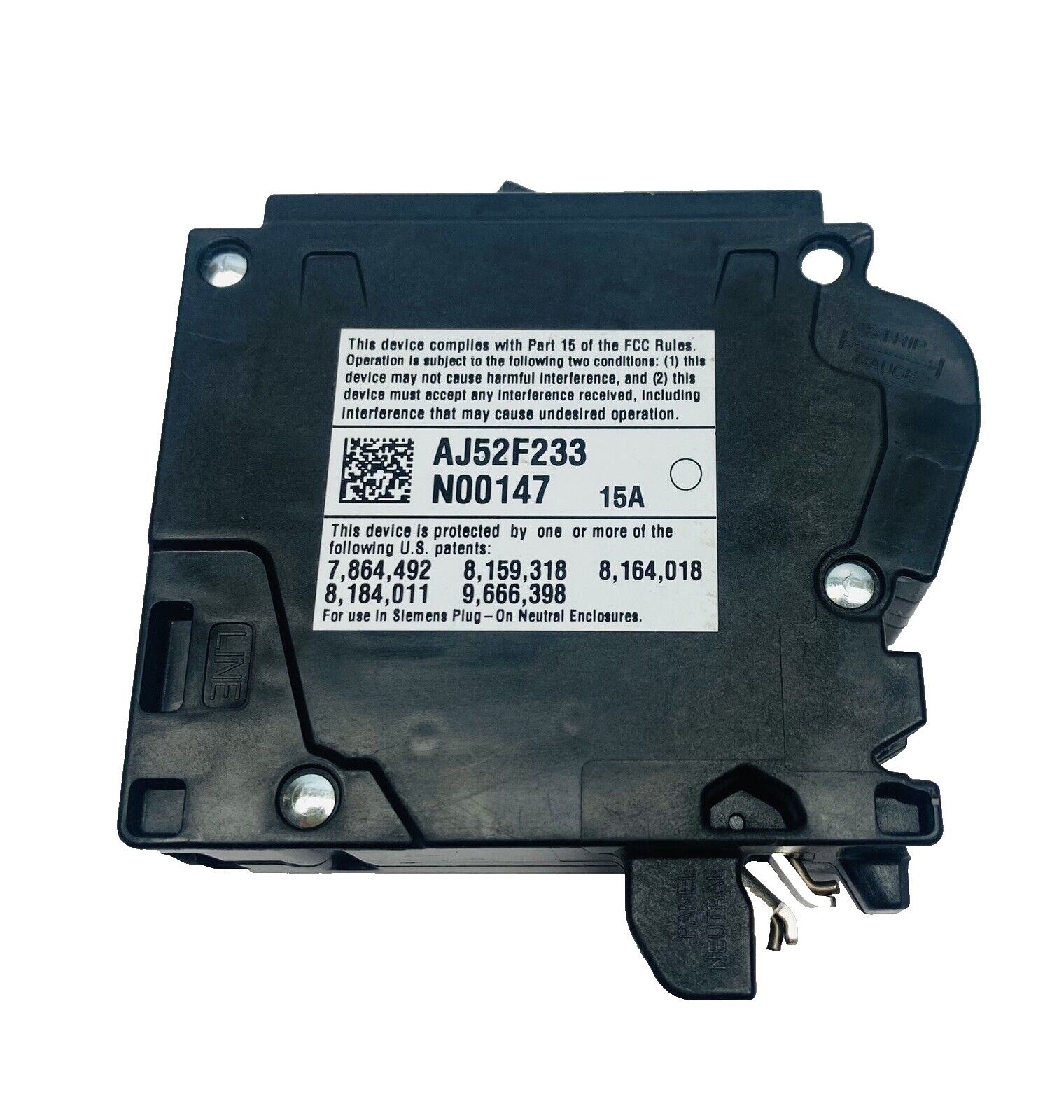 QA115AFCN, Siemens 15 Amp Single Pole AFCI Circuit Breaker