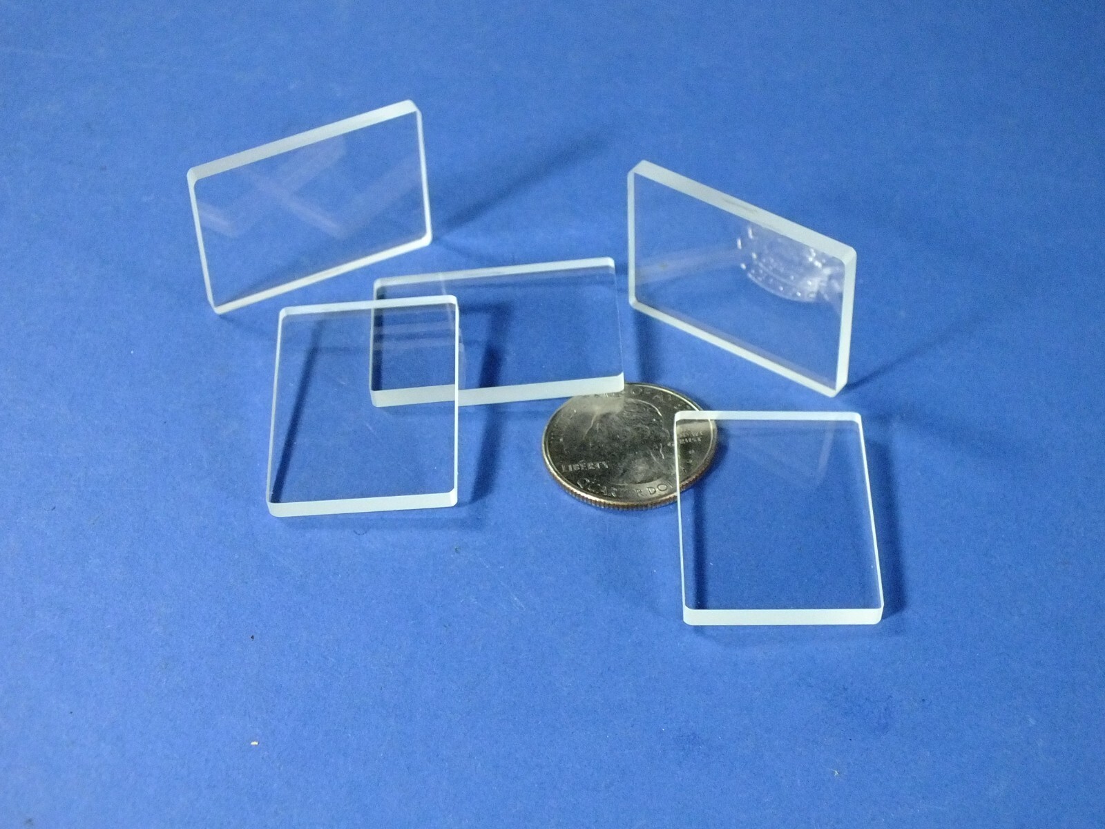 Lot of 5 each Optical Windows Uncoated MTE BK7 (36mm x 26mm) NEW!!