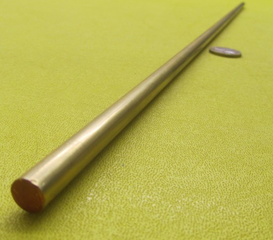 360 Brass Rod 11/32″ (.344″) Diameter x 24.0″ Length