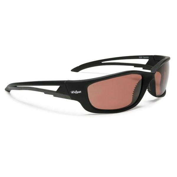 Edge Eyewear Tsk215 Kazbek, Safety Glasses Anti-Scratch, Polarized, Amber