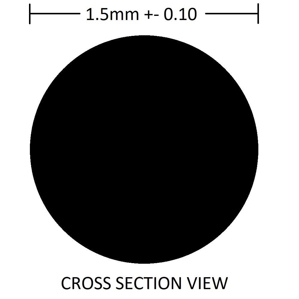MT MOR-30X1.5 – 30mm ID X 33mm OD 70 Buna O-Ring (5 Pack)