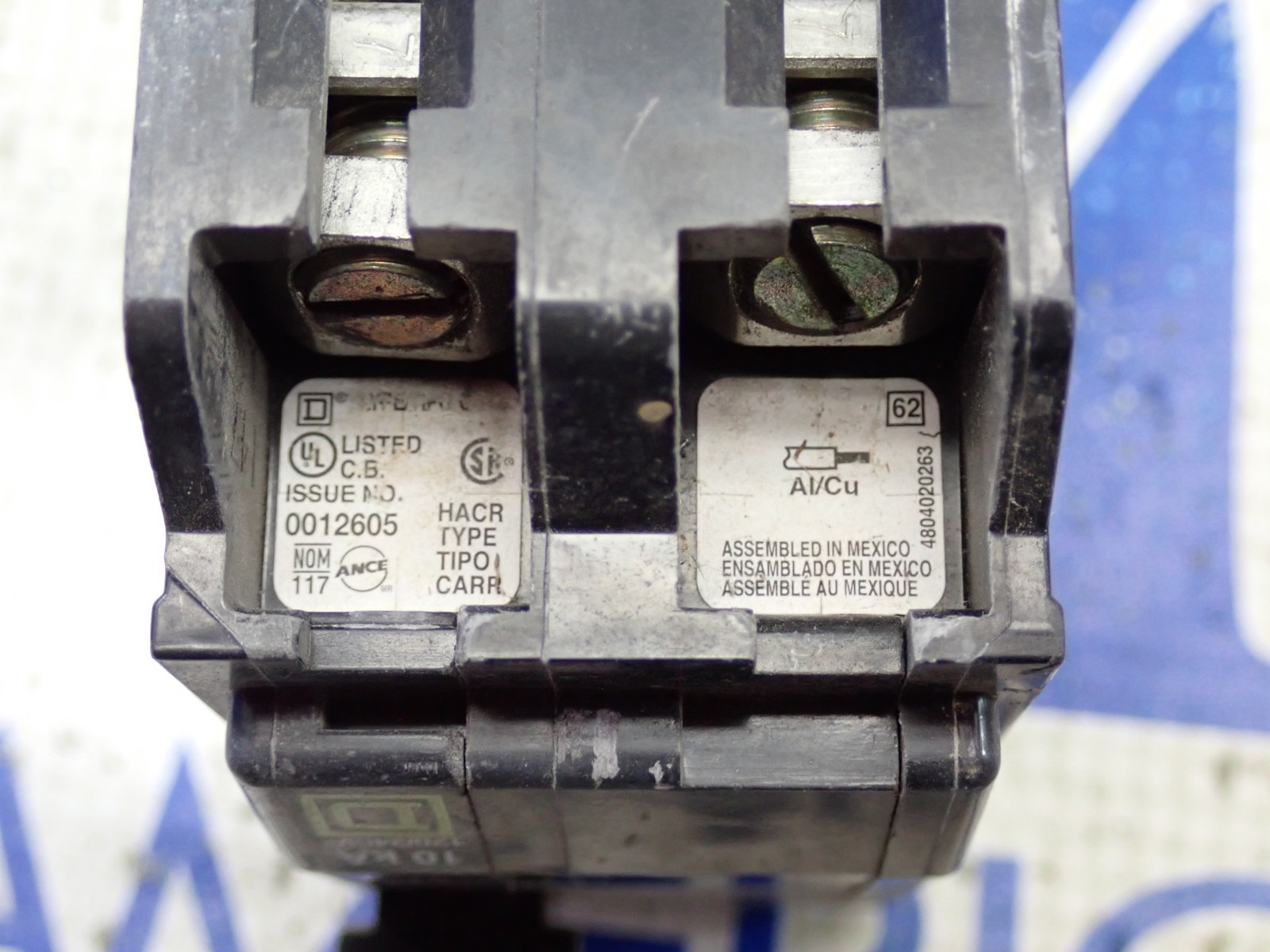 Square D QO260 2 Pole 60 Amp 120/240 Volt 10kA Type QO Plug On Circuit Breaker