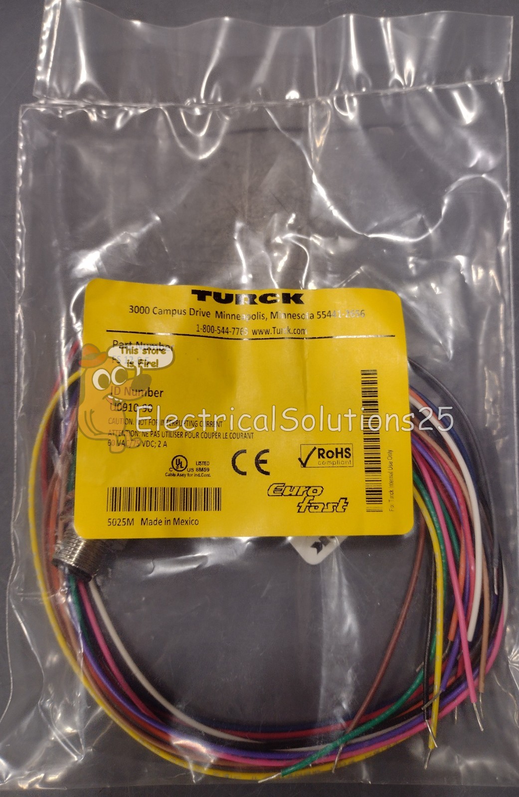 New TURCK FS 12-0.5 Receptacle U0910-90 – Free Shipping