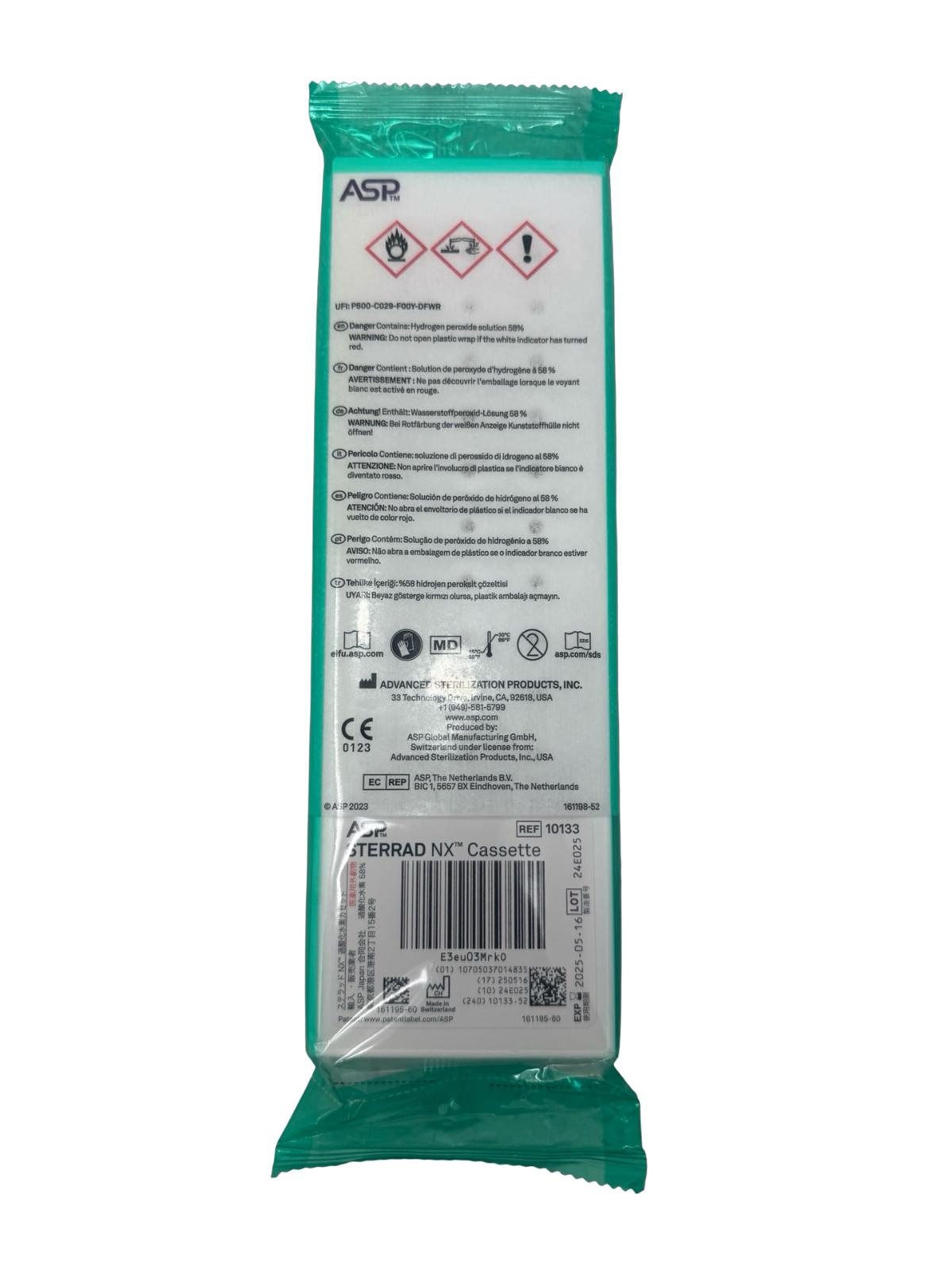 Johnson & Johnson ASP Sterrad NX Cassette REF:10133 Exp 05-16-2025