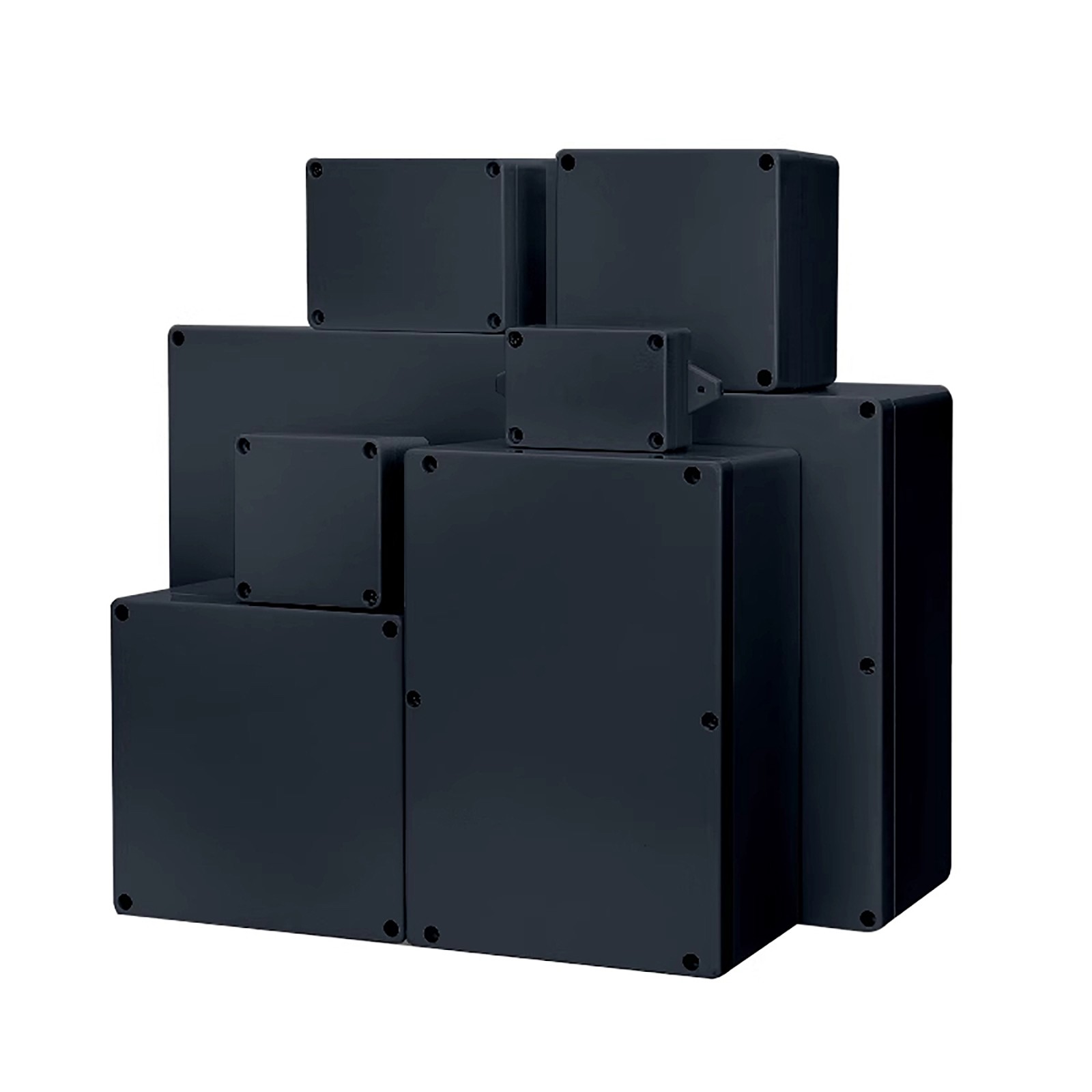 Waterproof Black Plastic Project Enclosure DIY Electrical Junction Box Dustproof