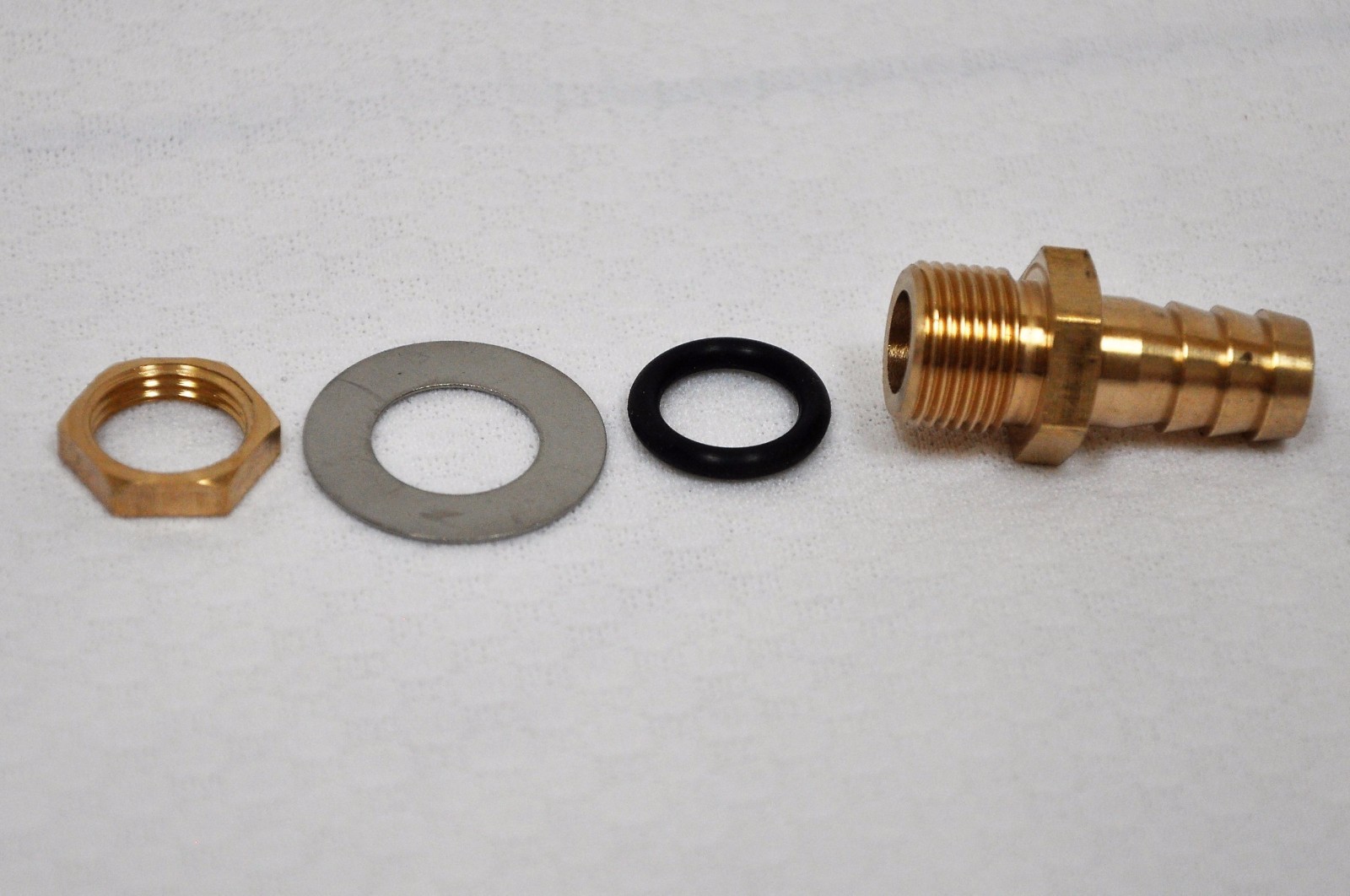 Vacuum Bagging Fitting Adapter Chuck Locking Nut Sealer Washer Brass 1/2″ Barbed