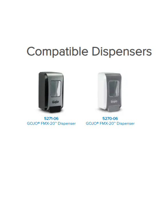 2X GOJO 5261 Luxury Foam Handsoap Cranberry 2L FMX-20 Dispenser Refills
