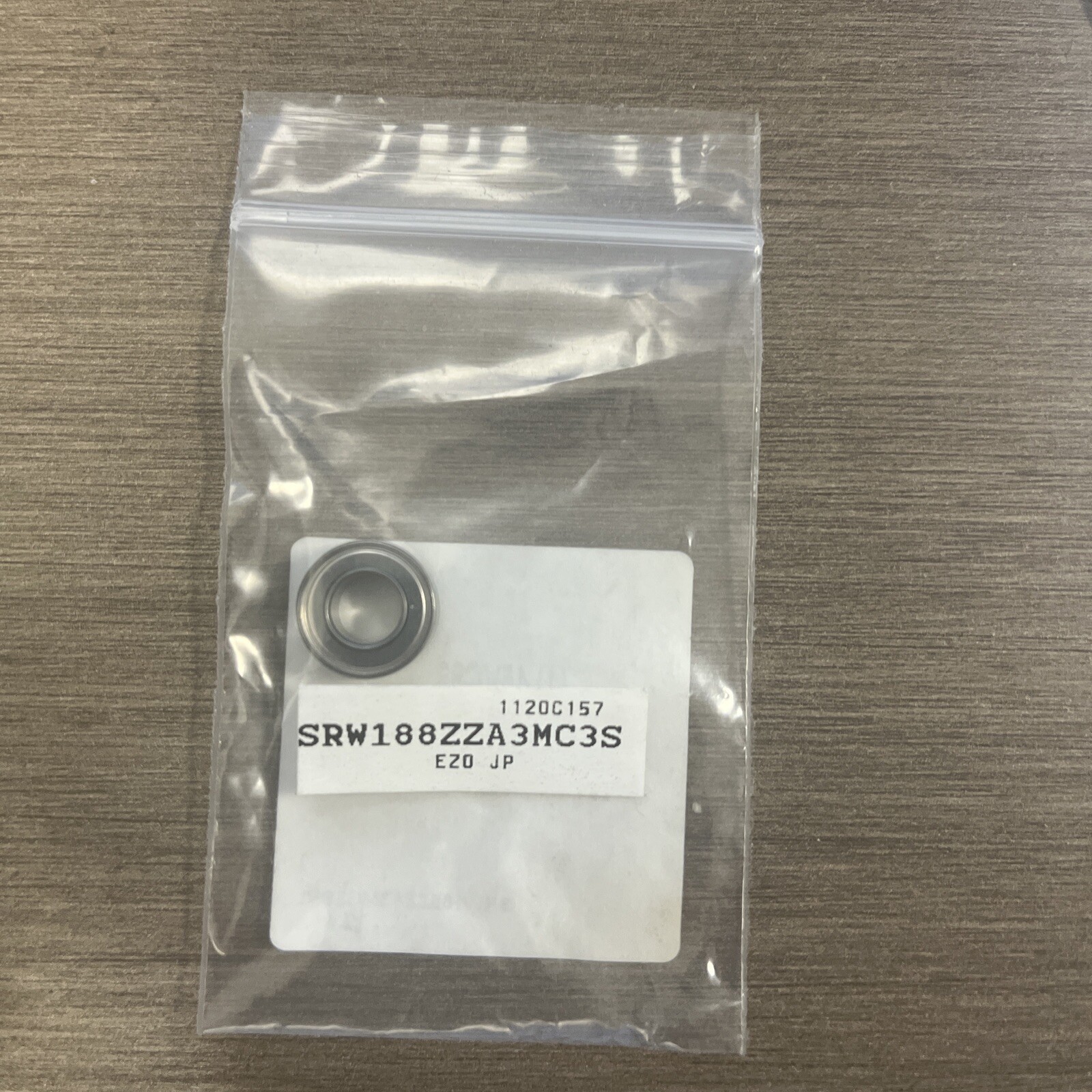 EZO SRW188ZZA3MC3SRL Ball Bearing,0.2500In Dia,99 Lb,Shielded