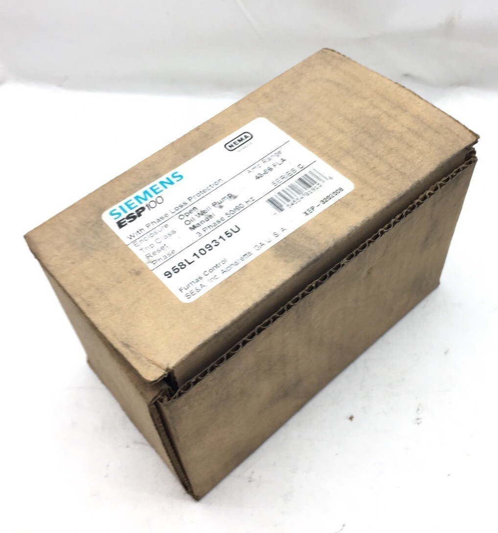 NEW SIEMENS ESP100 FURNAS CONTROL 958L10935U SOLID STATE OVERLOAD 43-86 AMPS