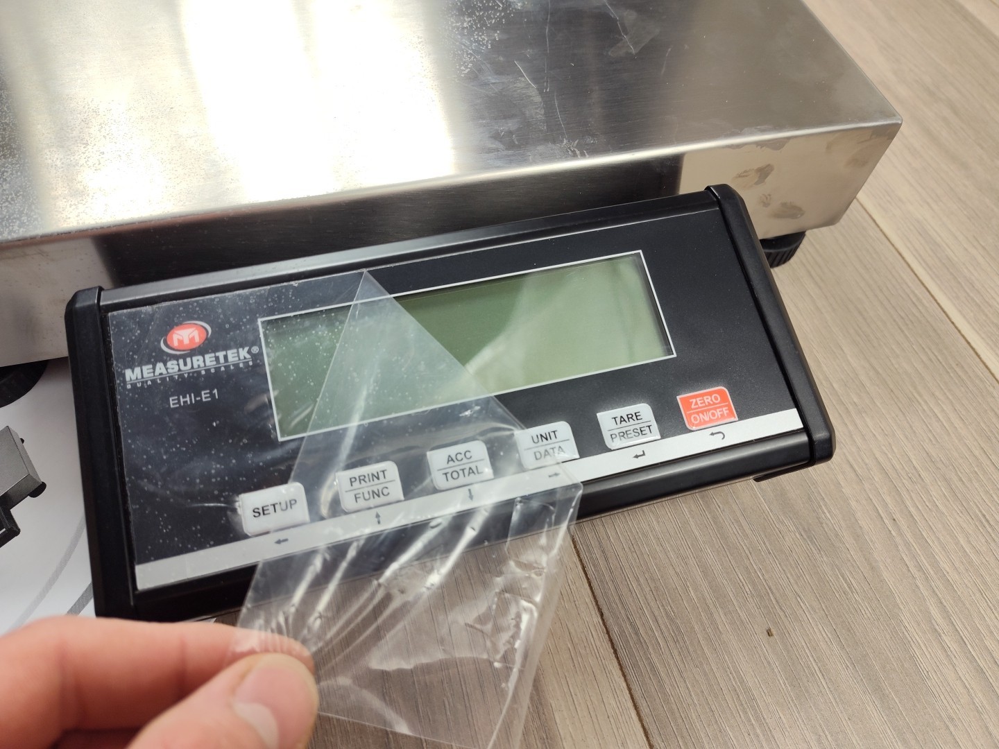 MEASURETEK 150 LB Scale 12R970C PARCEL DIGITAL Scale,LCD, SS60