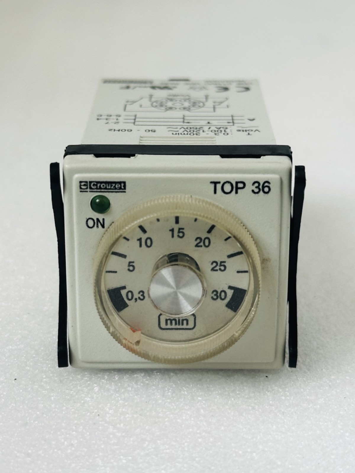 NEW CROUZET TOP 36 0,3-30min 8-Pin Time Relay TOP36 100-120V 88 888 175 TOP-36