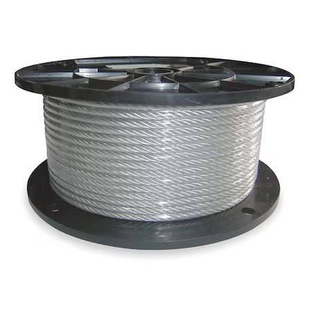 Cable, 5/16 In, L 100 Ft, Wll 1660 Lb, 2Tau4