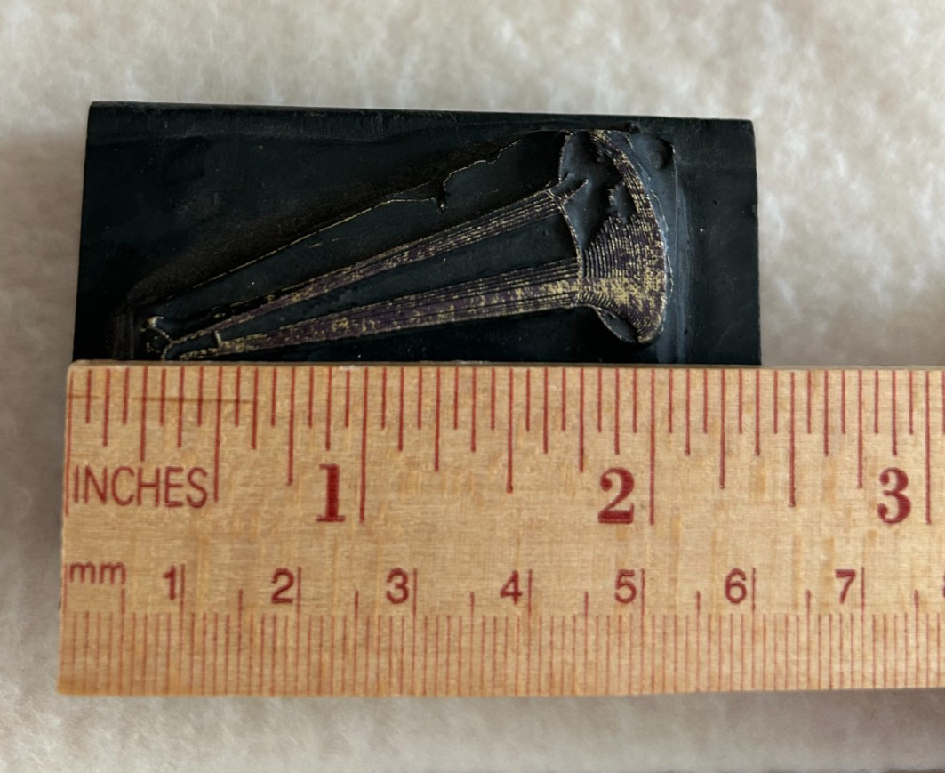Antique Printing Letterpress Printers Block Phonograph Ink Stamp
