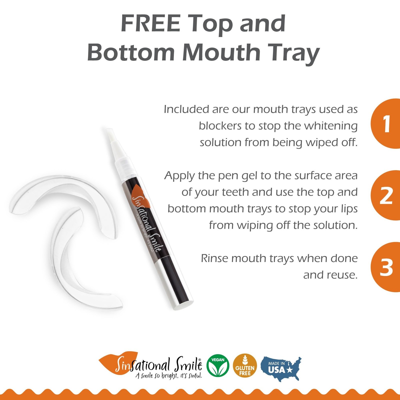 Sinsational Smile Teeth Whitening Pen, Up to 60 0.1 Fl Oz (Pack of 1)