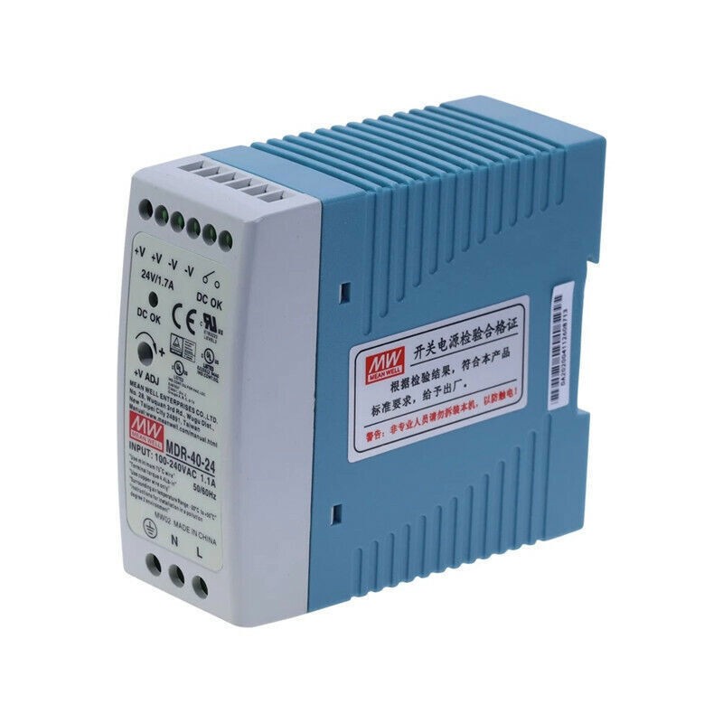 MDR-40-24 40W 24V 1.7A Single Output DIN Rail Mount AC/DC Switch Power Supply