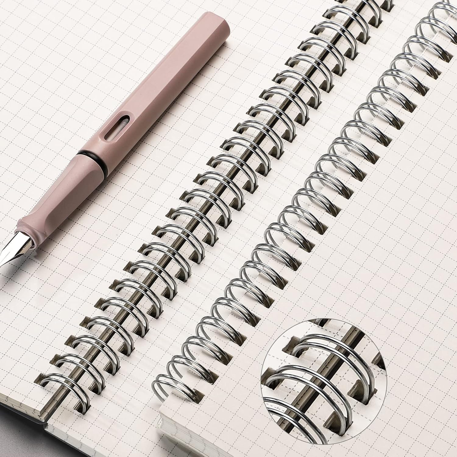 Graph Paper Notebook Spiral 2 Pack – Large B5 Grid Notebook 7.3″X 10″, 100GSM Th