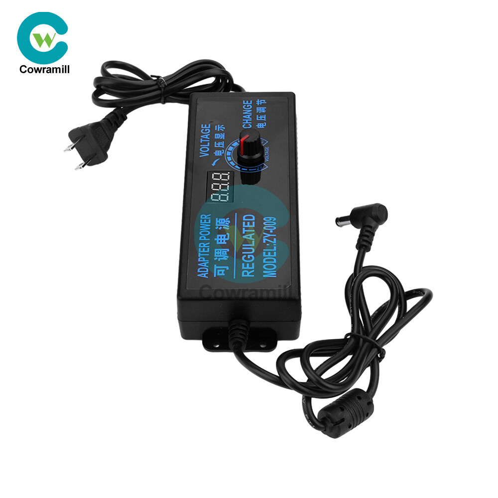Adjustable AC-DC Power Supply Adapter Charger Variable Voltage 3V-24V Universal