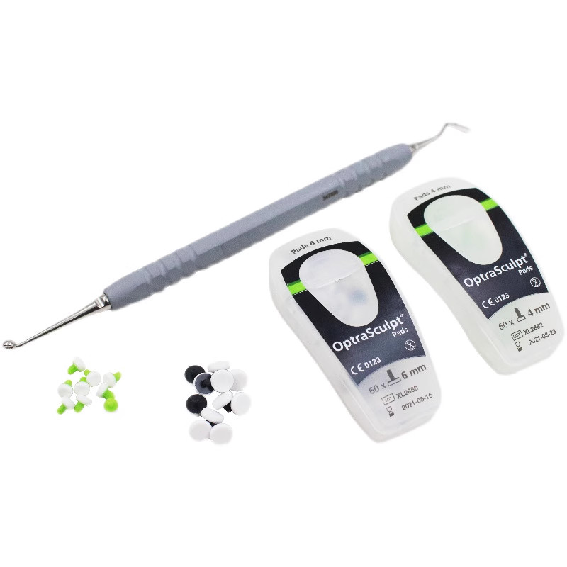 Dental Composite Light Cure Resin Filling Oral Teeth Spatula Set Foam Pads Kit