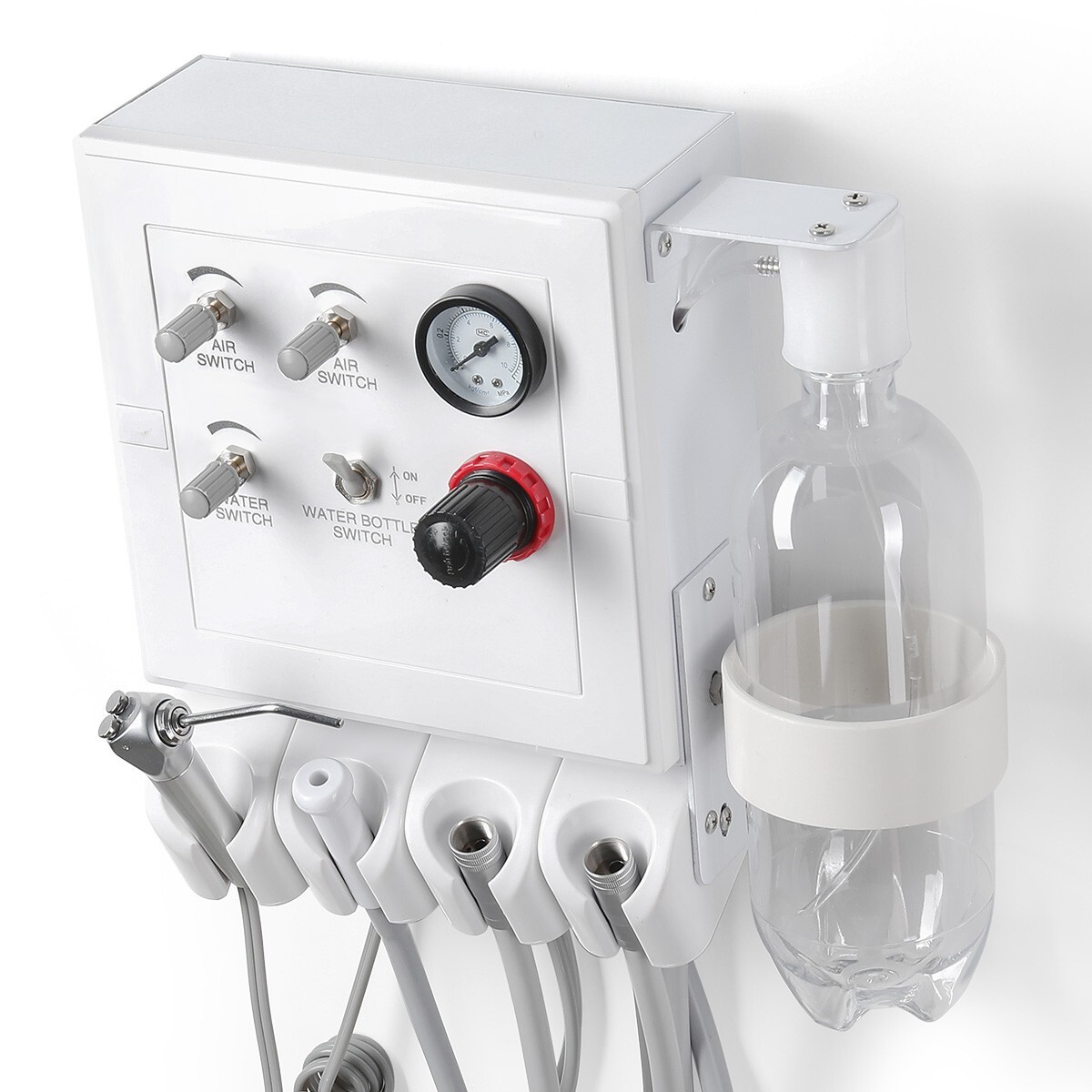 Portable Dental Turbine Unit with Weak Suction Work with Air Compressor 4Hole