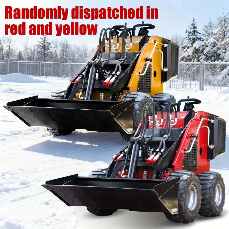 Wheel Mini Skid Steer Loader Stand On 13.5HP b&s Engine 320kg pick up