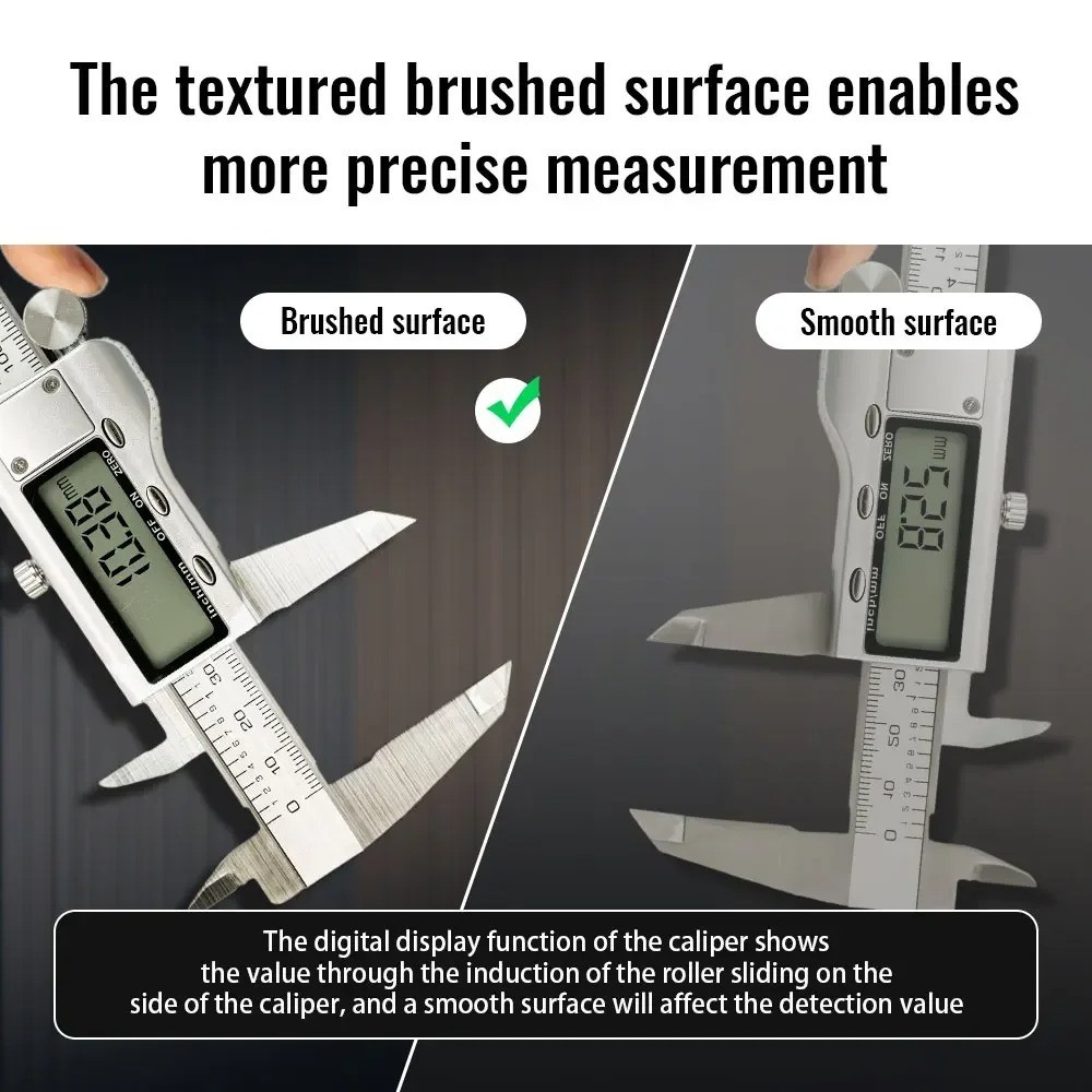Digital Caliper Micrometer LCD Gauge Vernier Electronic Measuring Tool 6″ 150mm