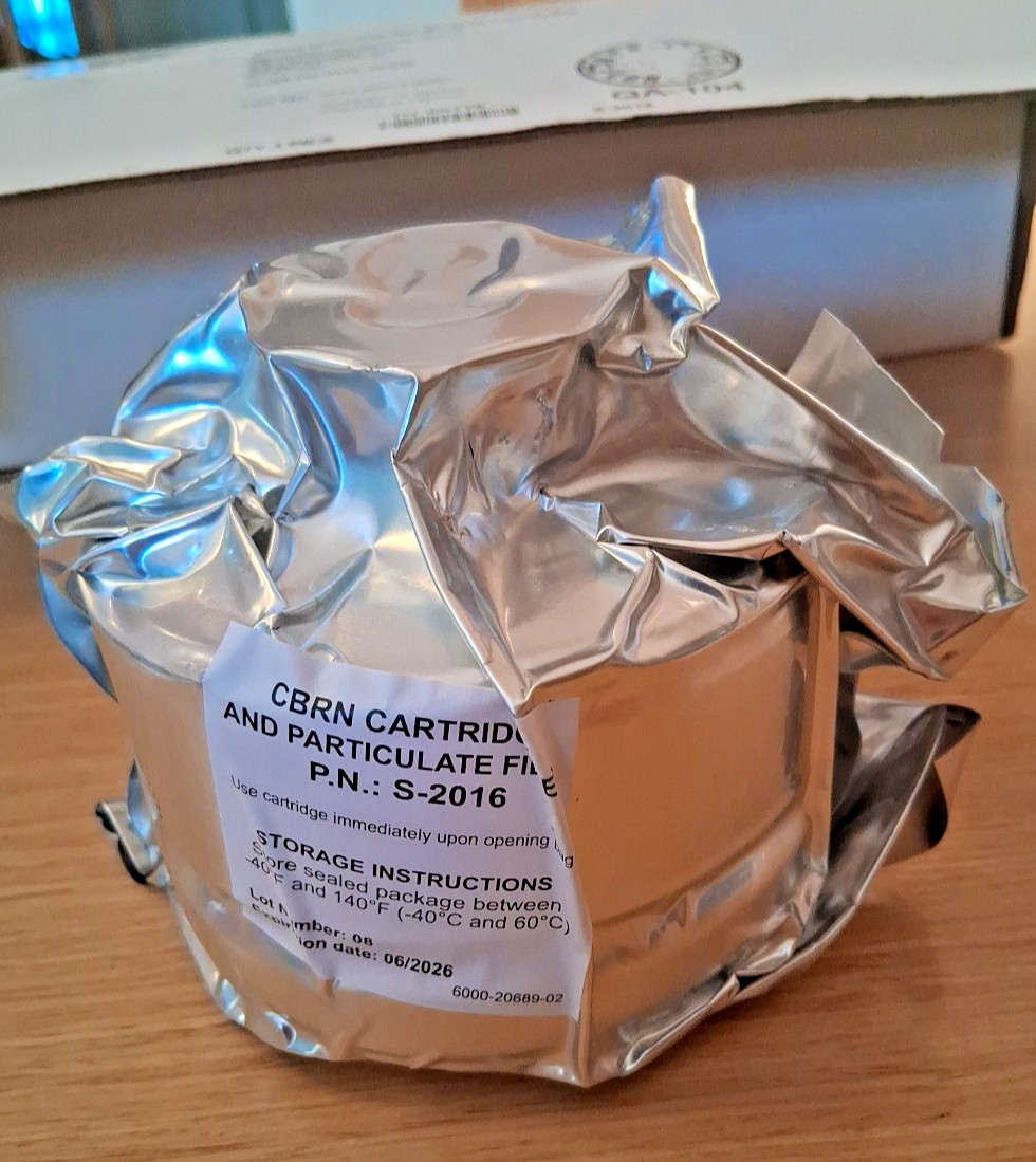 Sentinel XL S-2016 PAPR CBRN Cartridge Particulate Filter 06/26 (For Training)