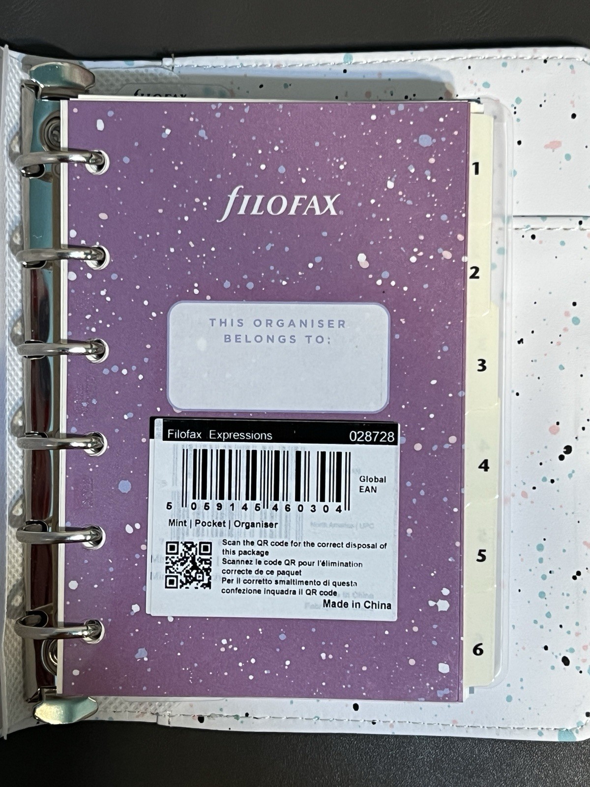 Filofax Expressions Mint Pocket Size Organizer Planner Ring Binder 2024 NWT!