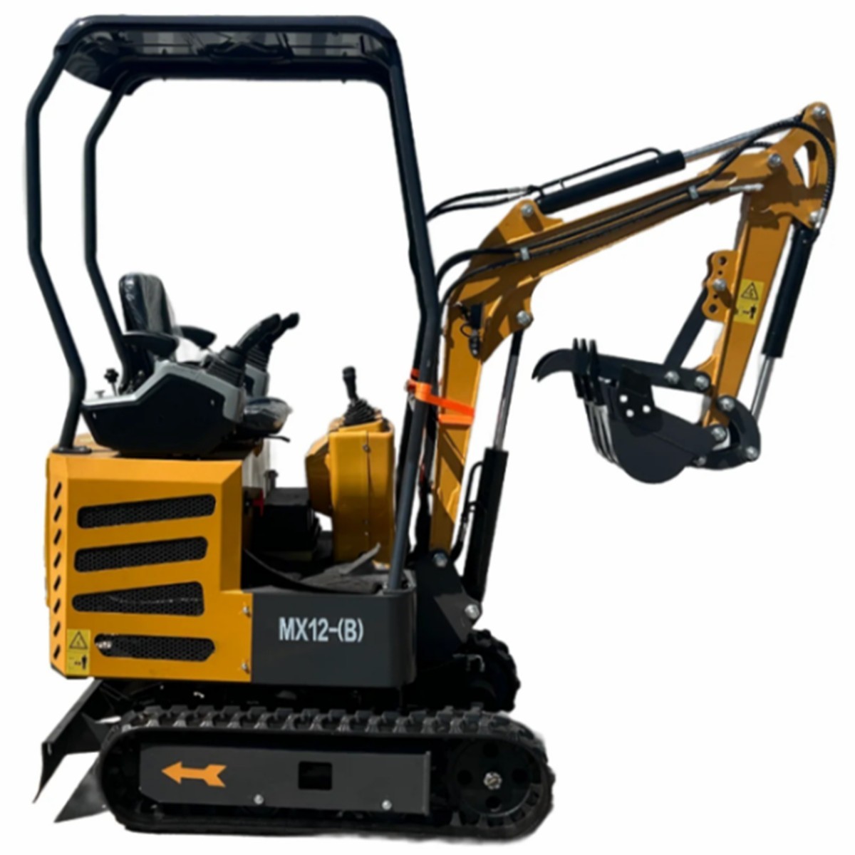 Agrotk Mini Excavator 1 Ton Digger 13.5HP Gas Rubber Tracked Crawler B&S Engine