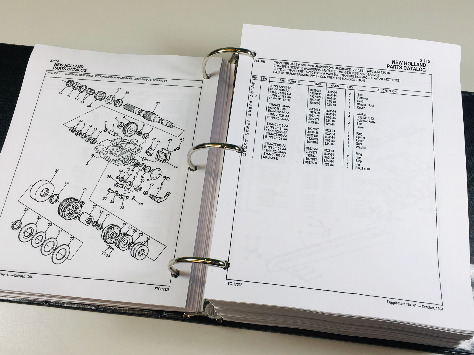 Ford 7810 7910 8210 8530 8630 8730 8830 Tractor Parts Manual Catalog Assembly
