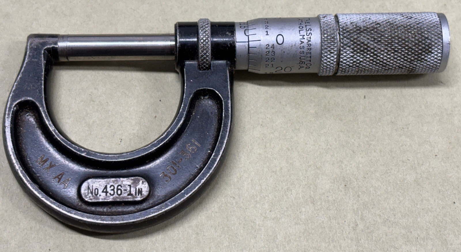 Starrett No. 436 Outside Micrometer Set 0-6″ Machinist Precision Tools USA 6 Pc