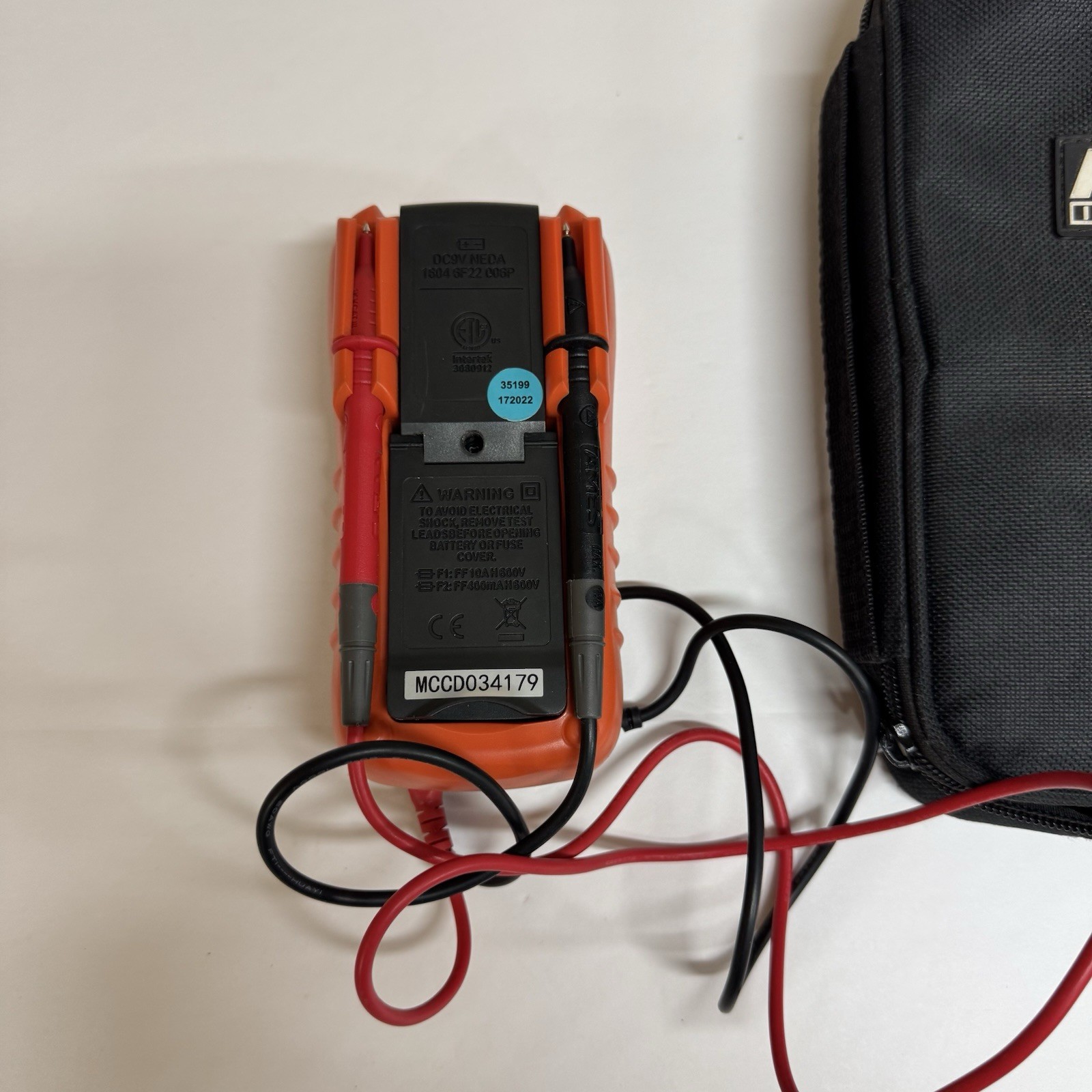 AMES Instruments DM600 Digital Multimeter CAT III with Case & Test Leads – 64014