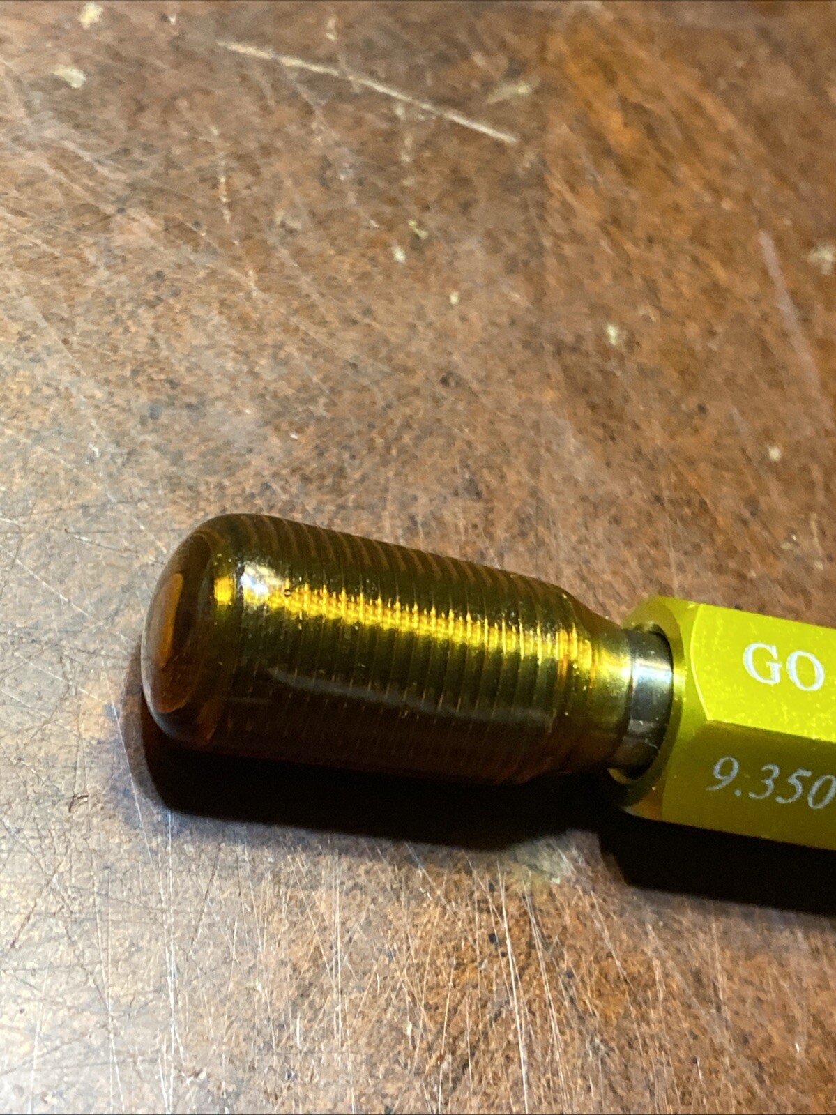 Vermont M10.0 x 1.00 6H Thread Gage Go 9.350/No Go 9.500 Thread Plug Gage (T16)