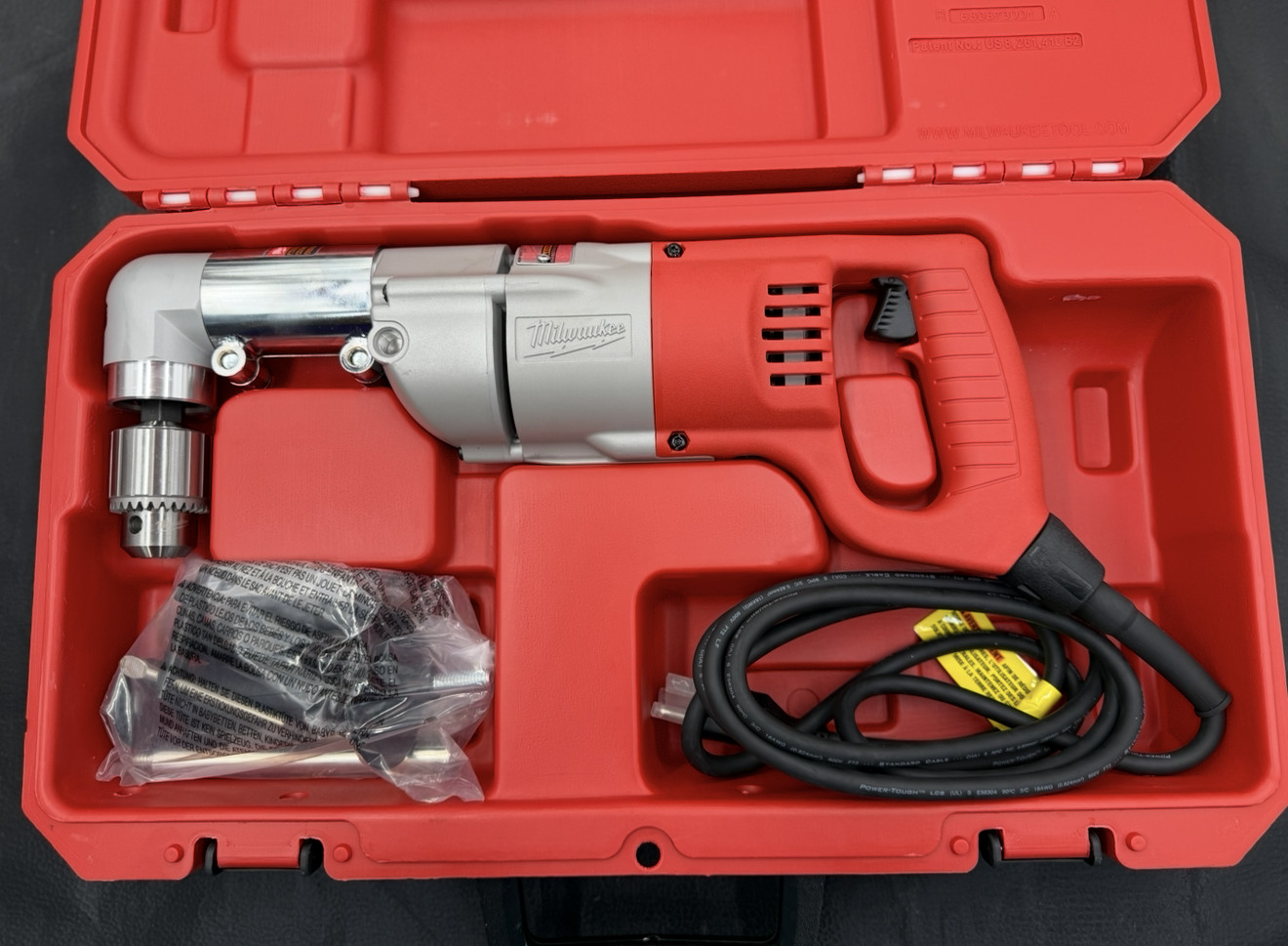 Milwaukee Two-Speed Right Angle Drive 1/2” Drill Kit 48-06-2871