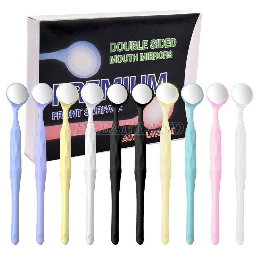 10x Dental Mouth Mirrors Reflector Oral Mirror Autoclavable Double Sided USA