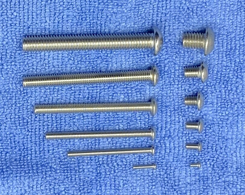 Stainless Steel Button Socket Head Screws ISO 7380 Metric M2 M3 M4 M5 M6 & M8