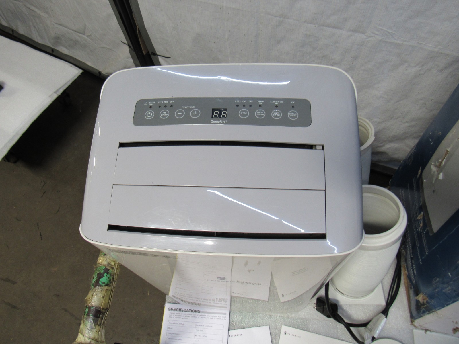 Friedrich zcp12db Portable Air Conditioner 7500-11000BTU 115V 1Ph **No Remote**