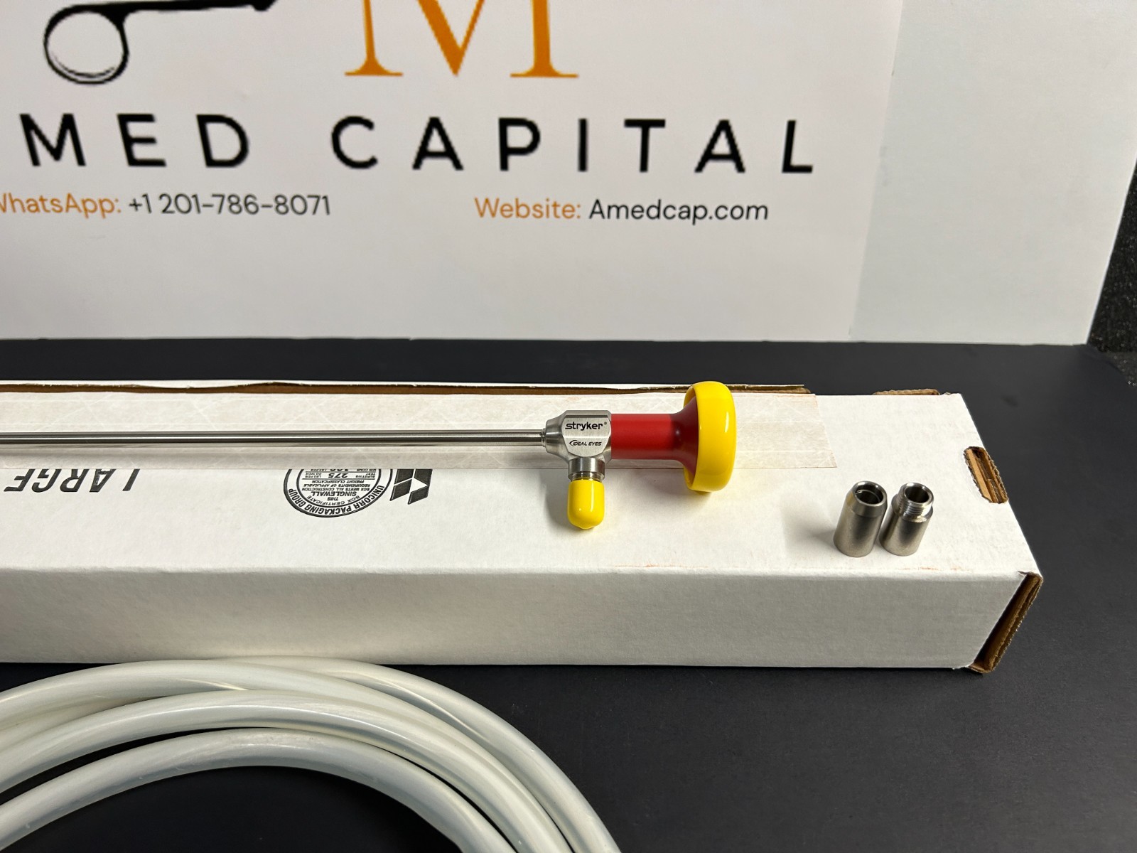 Stryker 502-540-030 5.0mm 30º IDEAL EYES HD IR Autoclavable Laparoscope, W/Cable