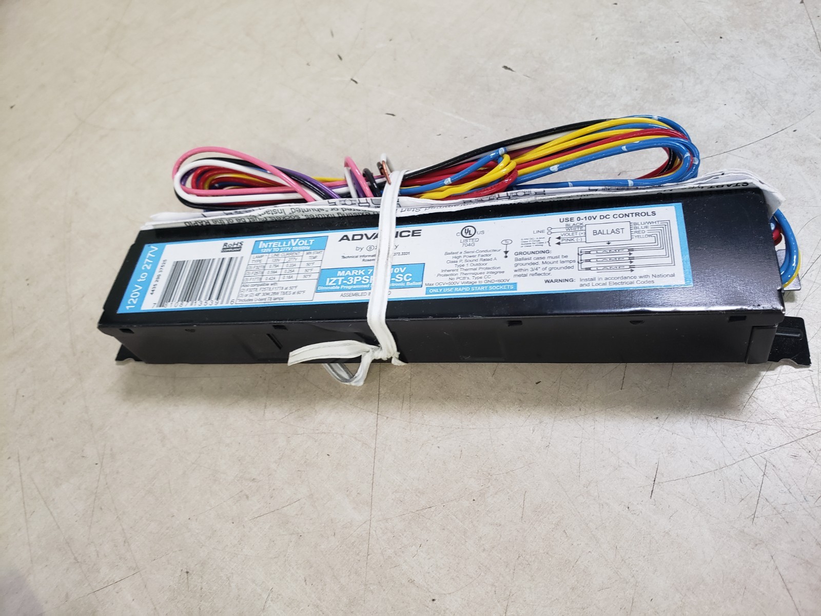 IZT-3PSP32-SC PHILIPS ADVANCE DIMMING BALLAST, MARK 7, T8, 120/277V, 94W