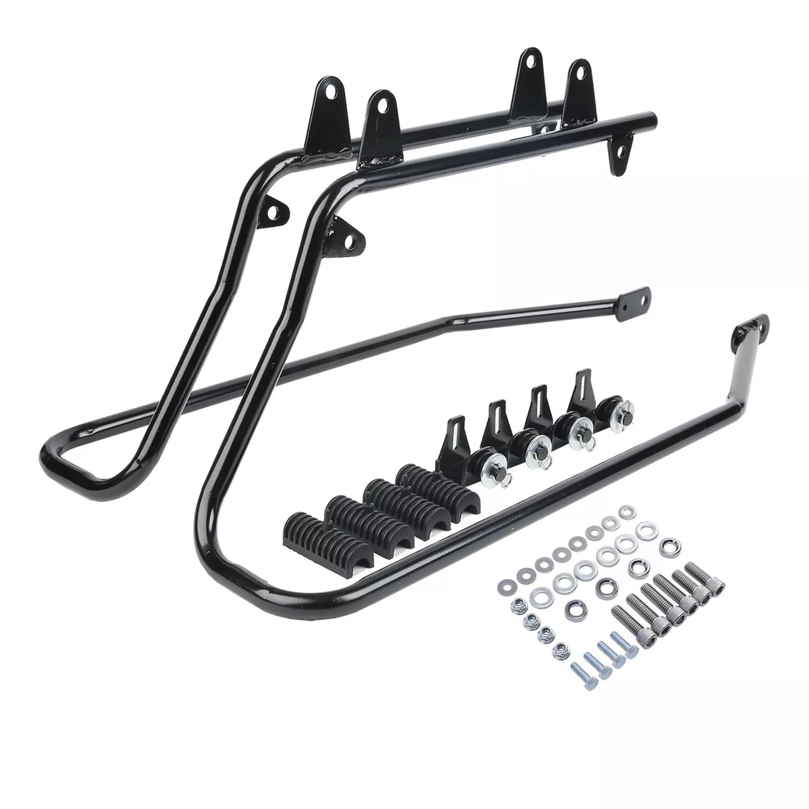 BriSunshine Hard Saddlebag Saddle bag Conversion Brackets For Harley Softail
