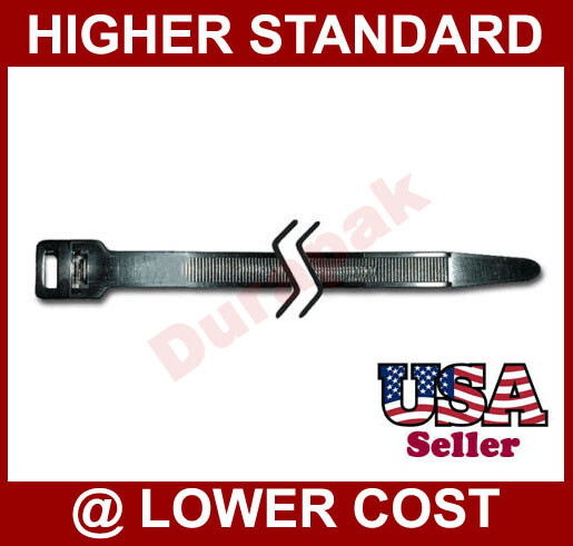 4″, 6″, 8″ up to 40″ Anti UV Black Cable Wire Zip Nylon Tie 18 lbs to 250 lbs