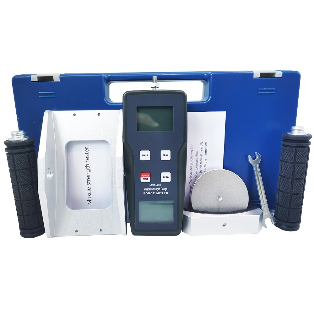 Digital Muscle Strength Tester Gauge with Accuracy±0.5%FS ±1Digit LCD Backlight