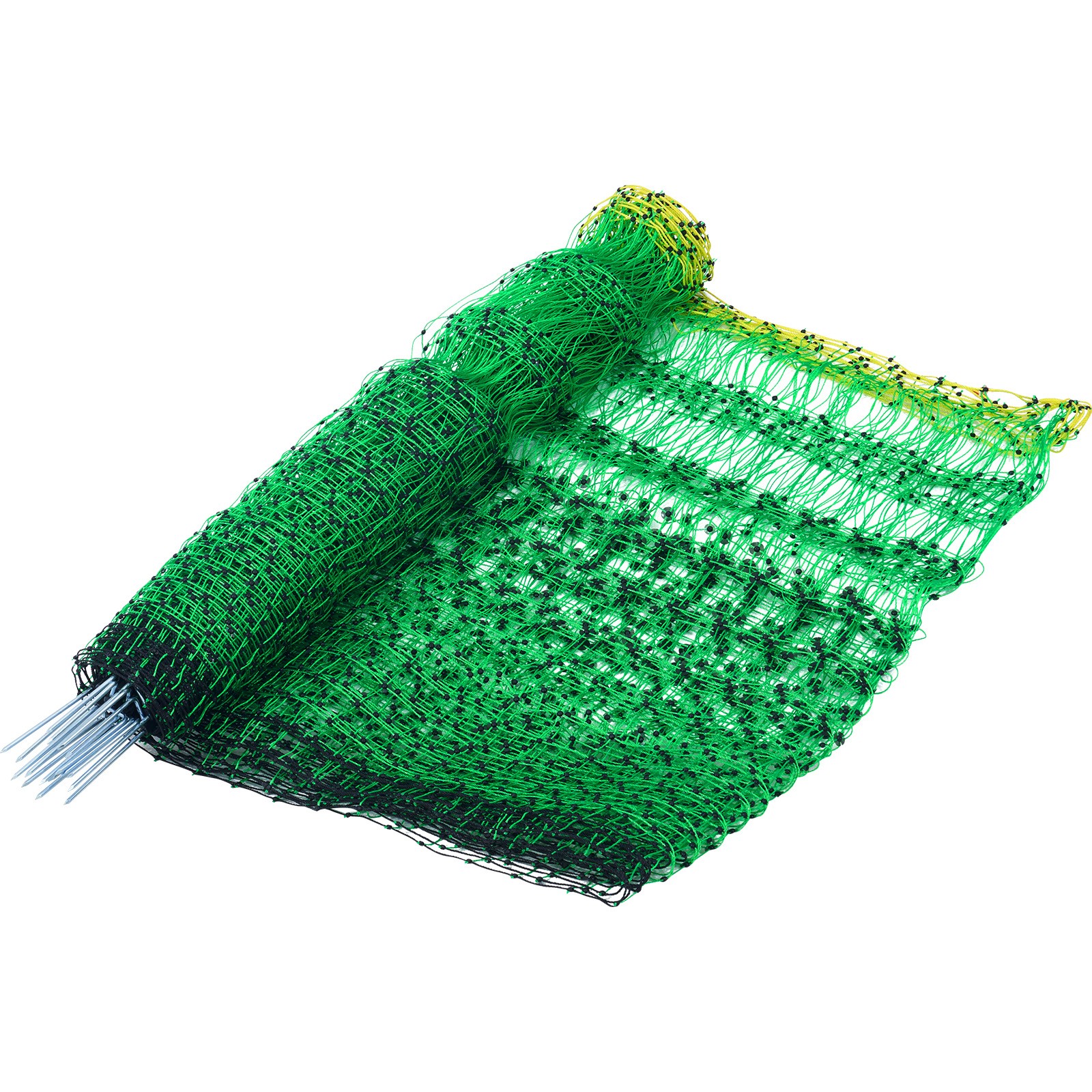 VEVOR Electric Netting Fence Kit PE Net Fencing 48″H x 168’L with Posts Spikes