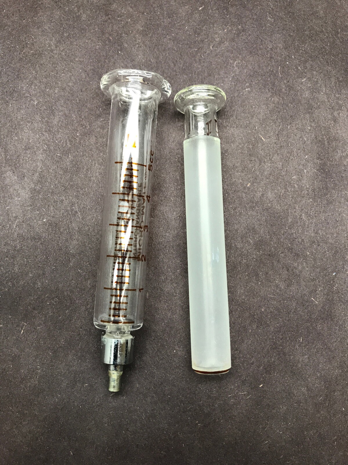 POPPER Micro-Mate Interchangeable 5cc Glass Graduated Slip Tip Syringe