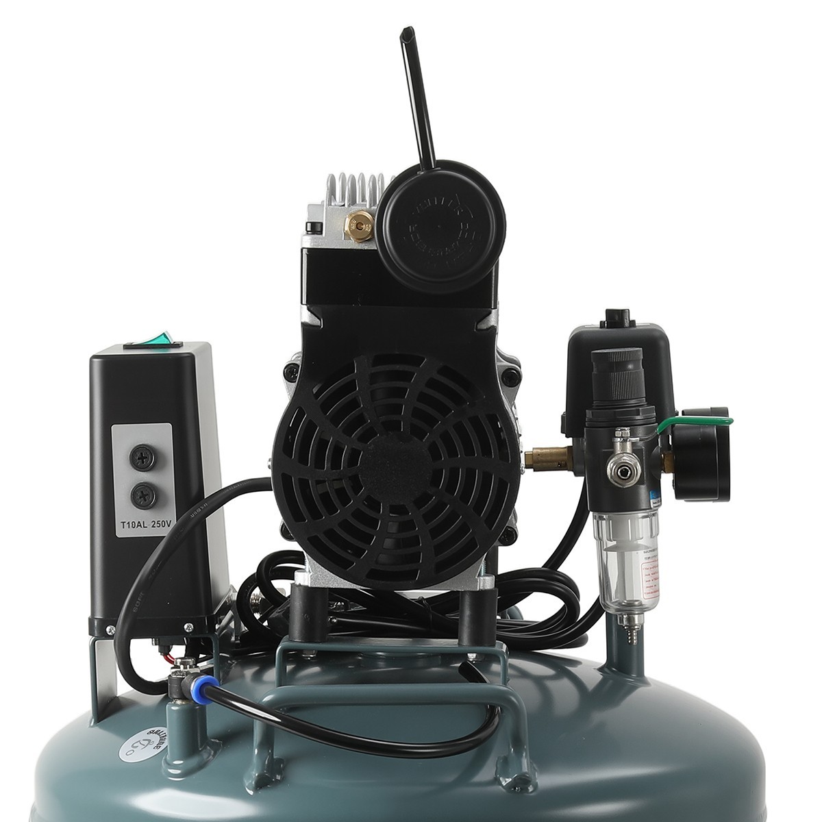 600W 24L Portable Dental Air Compressor Oil Free Silent Air Pump 110V