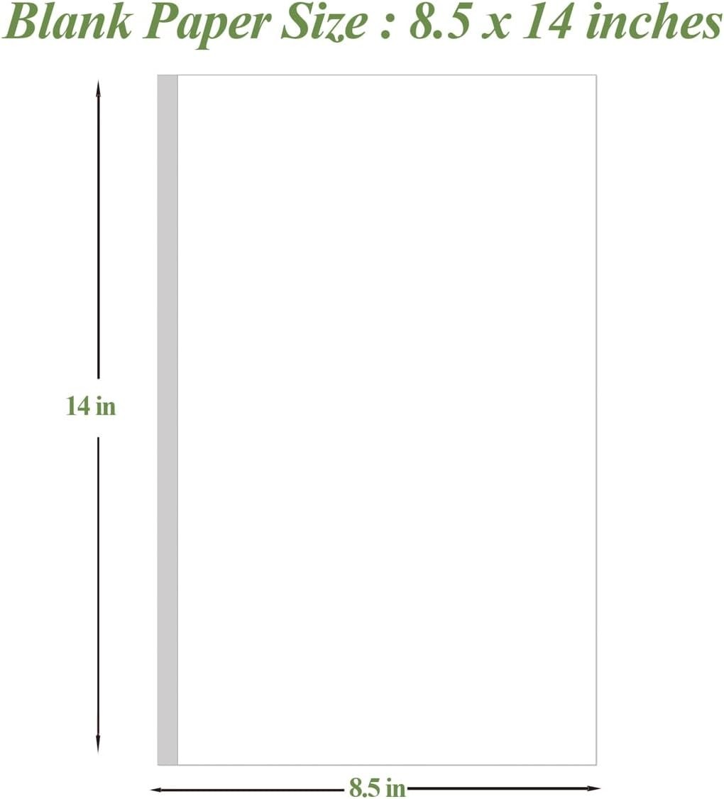 Customizable Unpunched Blank Paper – 100 Sheets, Ideal for Planners and Journals